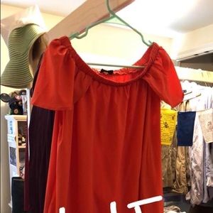 Off the shoulder shift dress